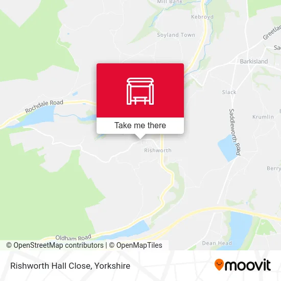 Rishworth Hall Close map