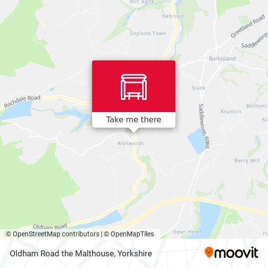 Oldham Road the Malthouse map