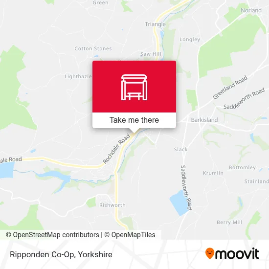 Ripponden Co-Op map