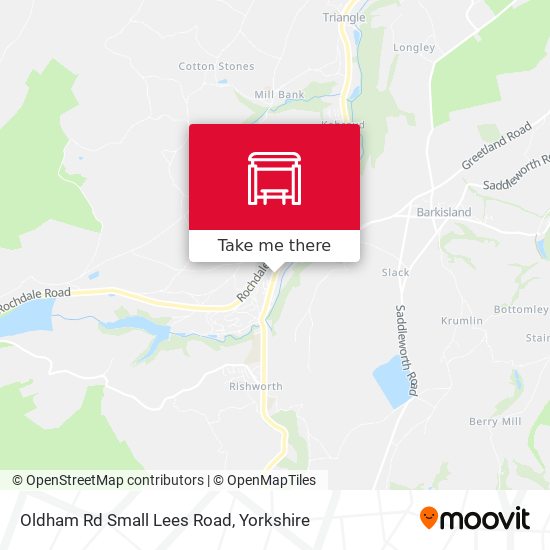 Oldham Rd Small Lees Road map