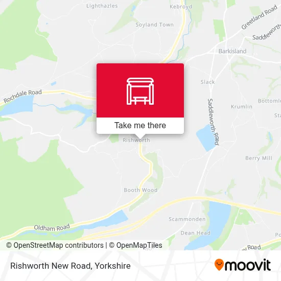 Rishworth New Road map