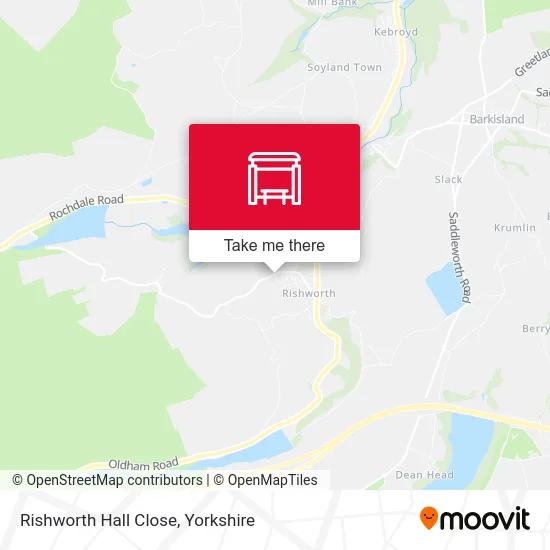 Rishworth Hall Close map