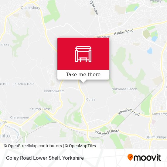 Coley Road Lower Shelf map