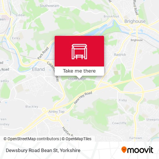 Dewsbury Road Bean St map