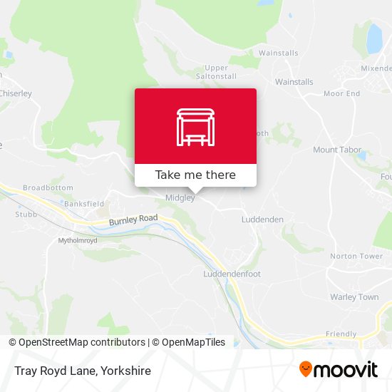 Tray Royd Lane map