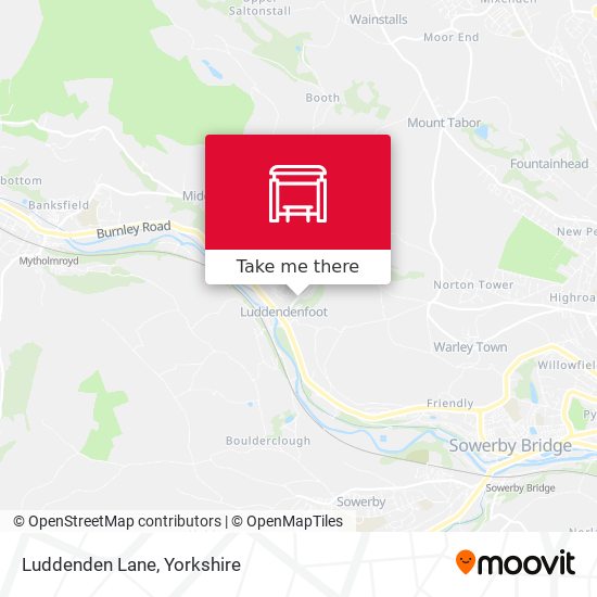 Luddenden Lane map