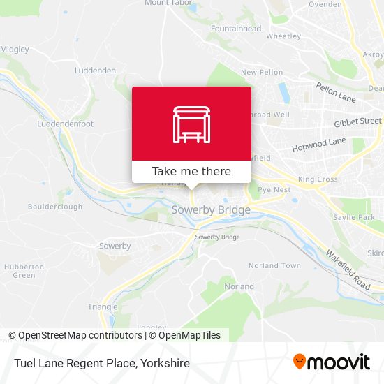 Tuel Lane Regent Place map