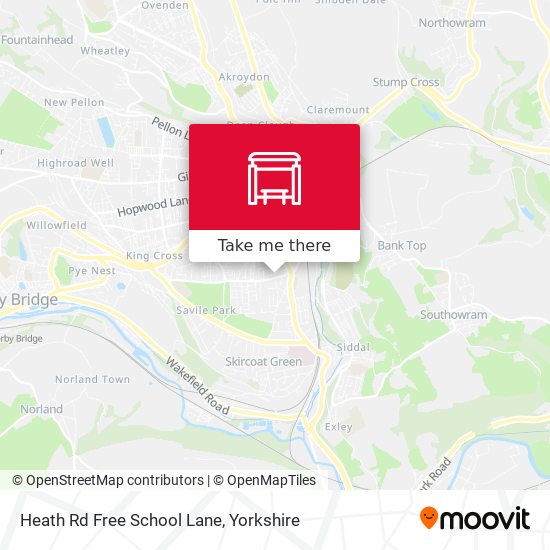 Heath Rd Free School Lane map