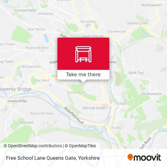 Free School Lane Queens Gate map