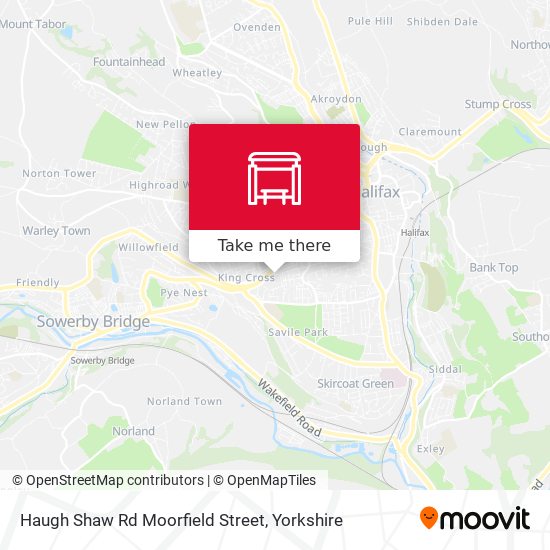 Haugh Shaw Rd Moorfield Street map