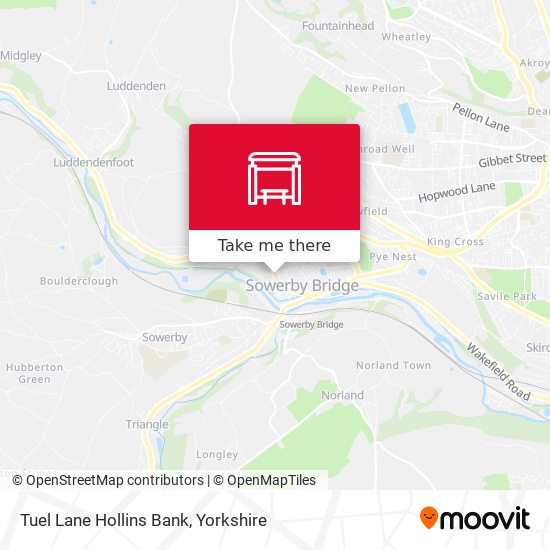 Tuel Lane Hollins Bank map