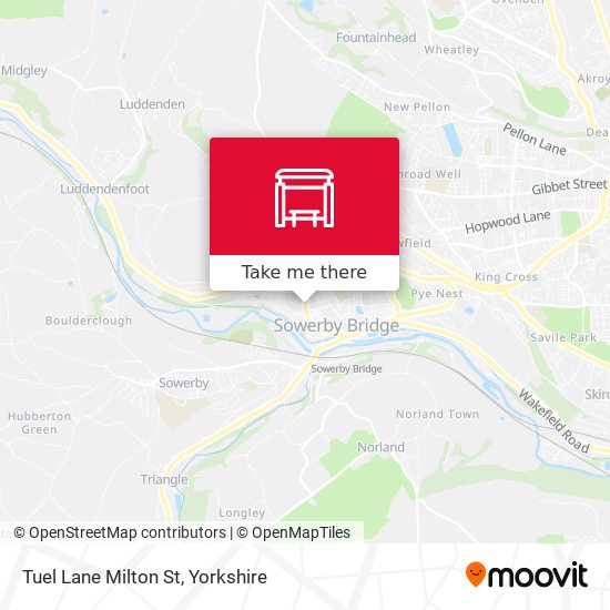 Tuel Lane Milton St map