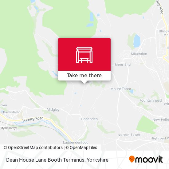 Dean House Lane Booth Terminus map