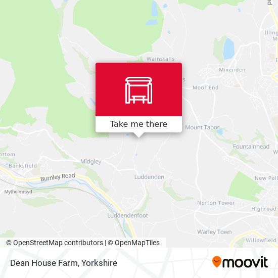 Dean House Farm map