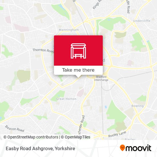 Easby Road Ashgrove map