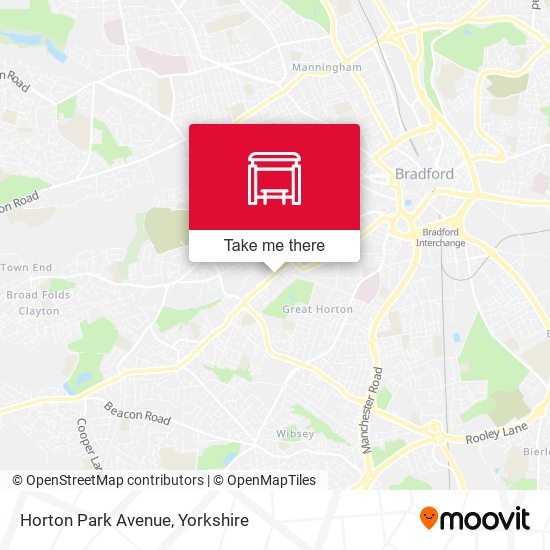Horton Park Avenue map