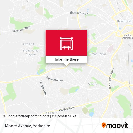 Moore Avenue map
