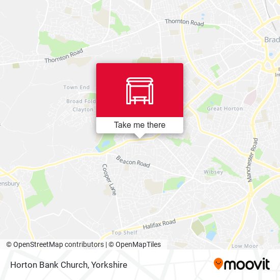 Horton Bank Church map