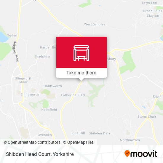 Shibden Head Court map