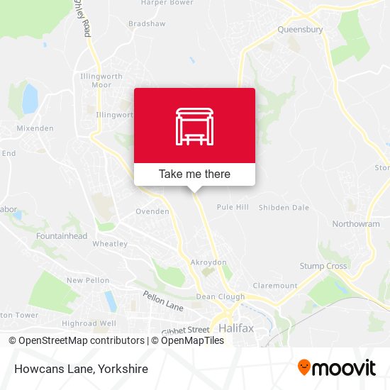 Howcans Lane map