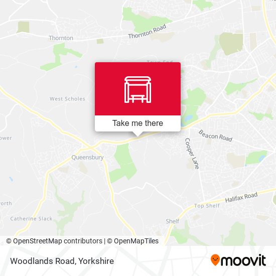 Woodlands Road map