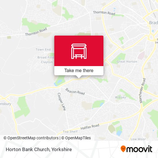Horton Bank Church map