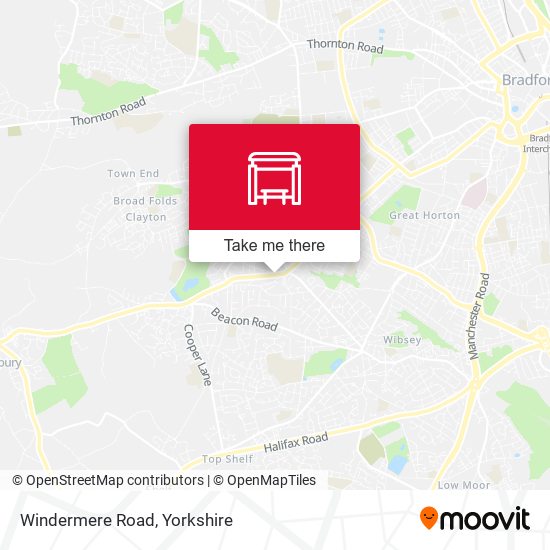 Windermere Road map
