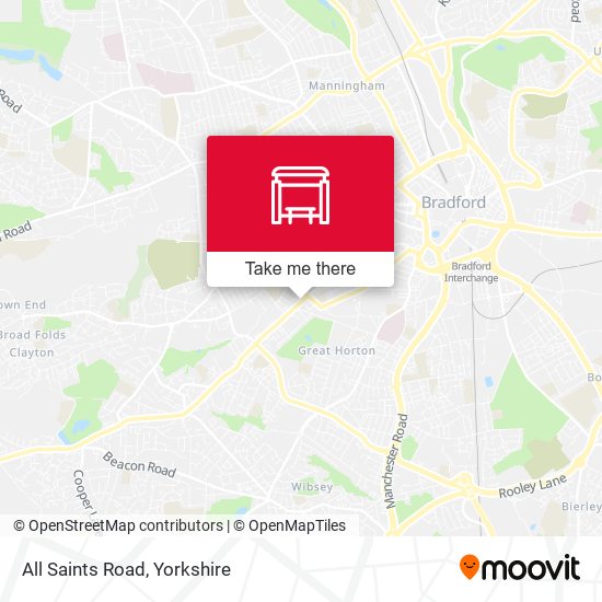 All Saints Road map