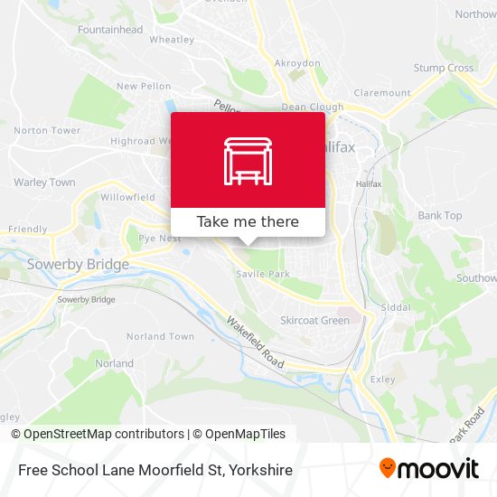 Free School Lane Moorfield St map