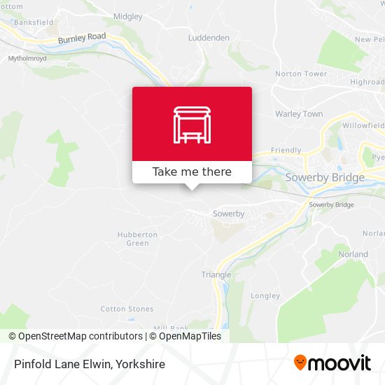 Pinfold Lane Elwin map