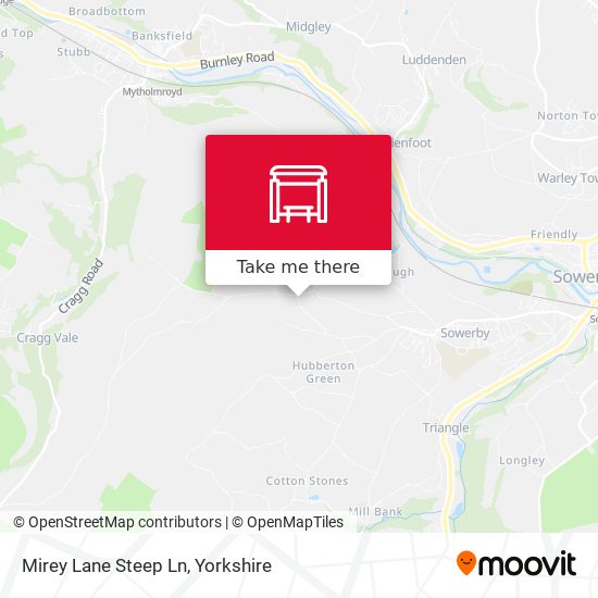Mirey Lane Steep Ln map