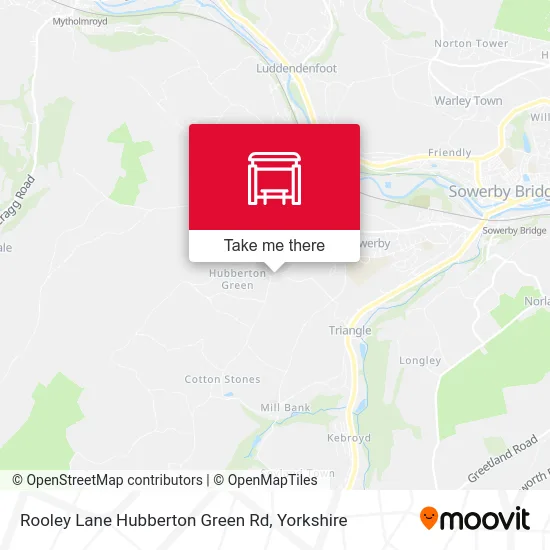 Rooley Lane Hubberton Green Rd map