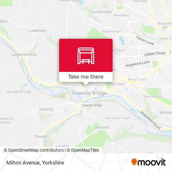 Milton Avenue map