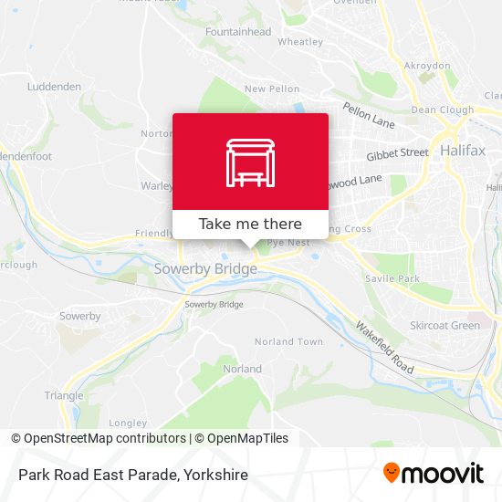 Park Road East Parade map