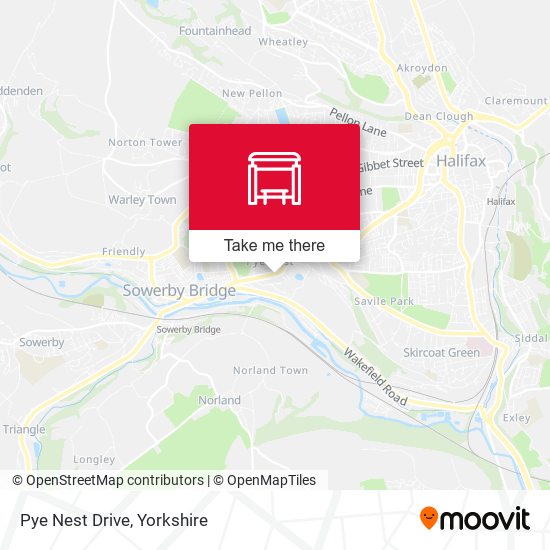 Pye Nest Drive map