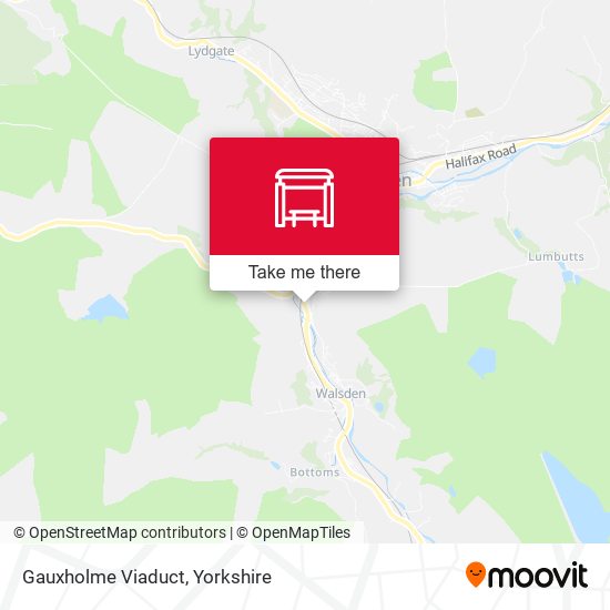 Gauxholme Viaduct map