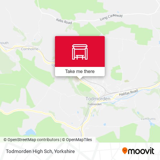 Todmorden High Sch map