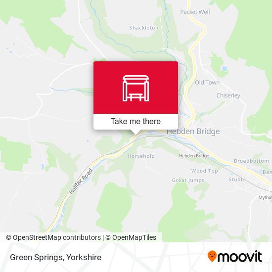 Green Springs map