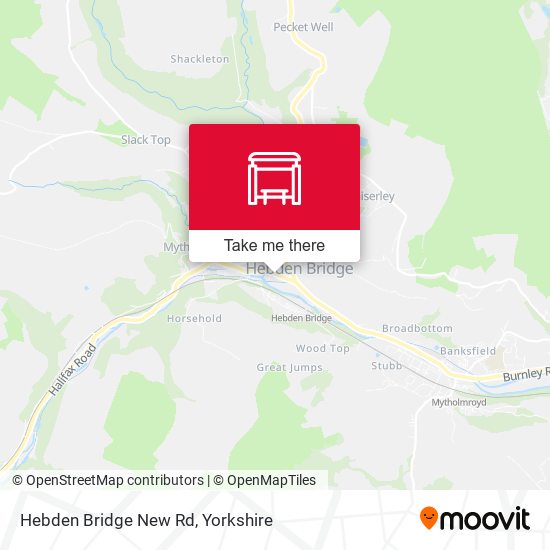 Hebden Bridge New Rd map