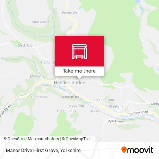 Manor Drive Hirst Grove map