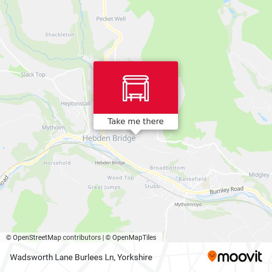 Wadsworth Lane Burlees Ln map