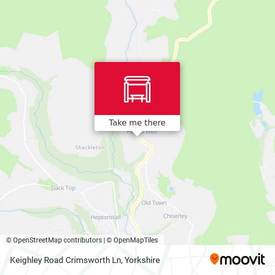 Keighley Road Crimsworth Ln map