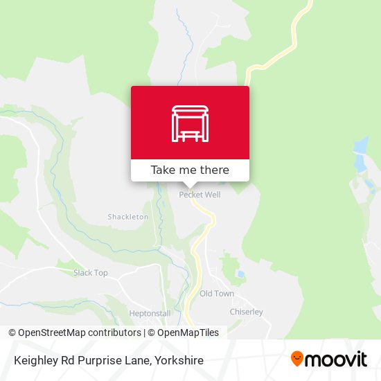 Keighley Rd Purprise Lane map