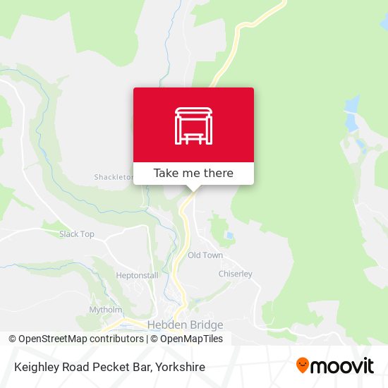 Keighley Road Pecket Bar map