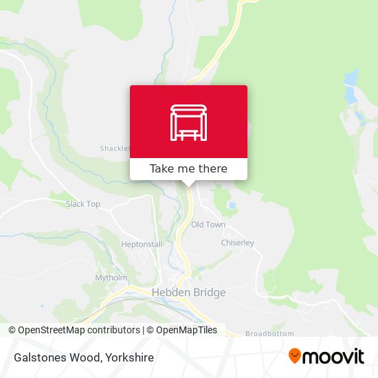 Galstones Wood map