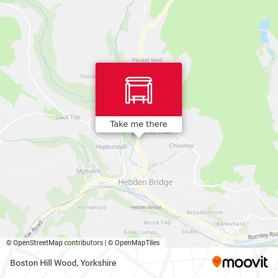 Boston Hill Wood map