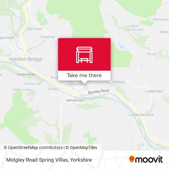 Midgley Road Spring Villas map