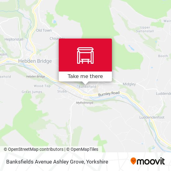 Banksfields Avenue Ashley Grove map
