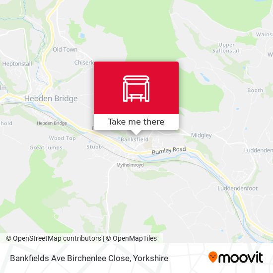 Bankfields Ave Birchenlee Close map