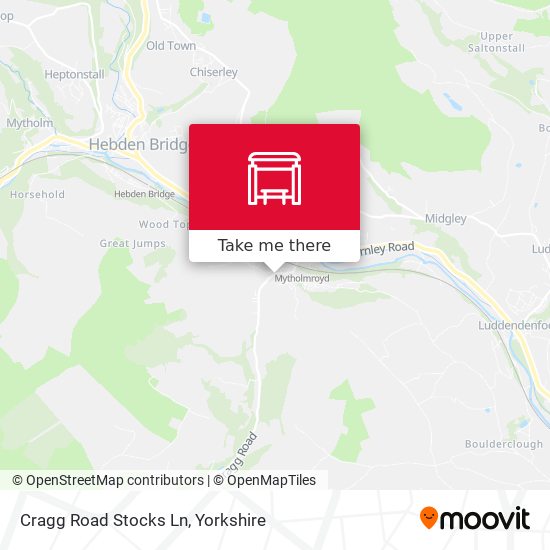 Cragg Road Stocks Ln map